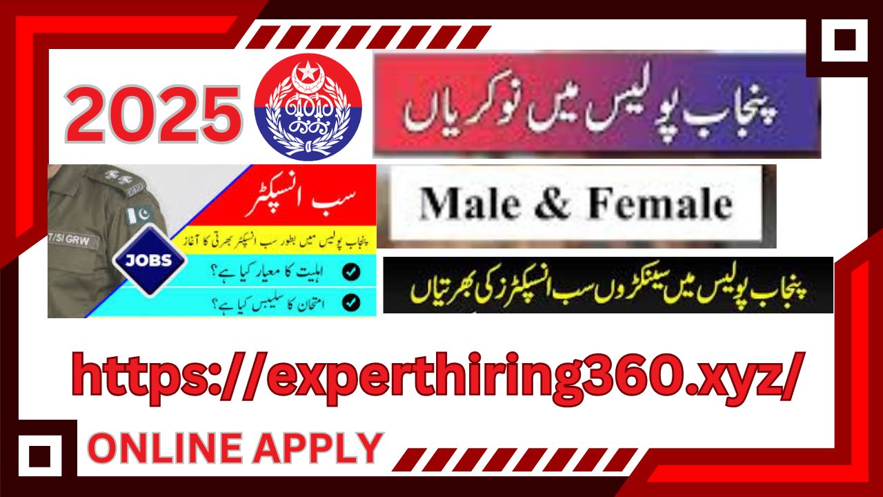 New Punjab Police Jobs 2025 | The Punjab Police Pakistan